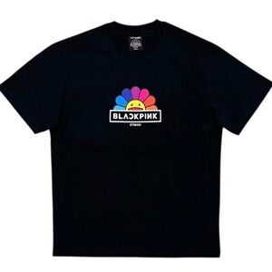 BLACKPINK X Takashi Murakami Rainbow Flower Logo Tee Limited Edition, Size: XS